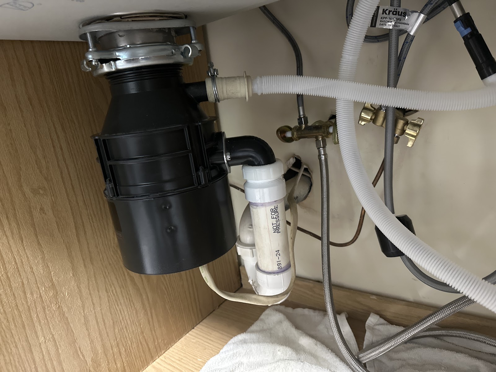 Garbage disposal installation
